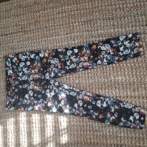 Floral Zara skinny pants, Sz S